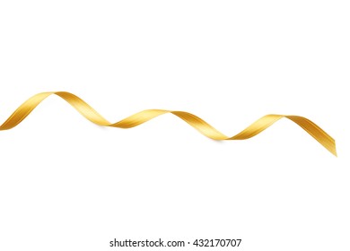 Yellow Ribbon On White Background Stock Photo 432170707 | Shutterstock