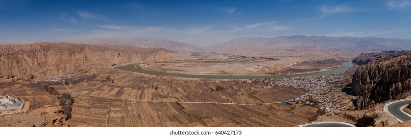 The Yellow River Stone Forest Scenic Area Is A National Geographic Park, Gansu Province, China.