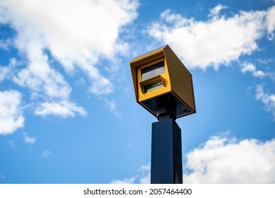 Yellow Road Speed Camera Photo Radar