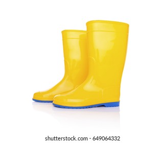 yellow garden boots