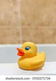 Yellow Rubber Duck.  Baby Bath Toy