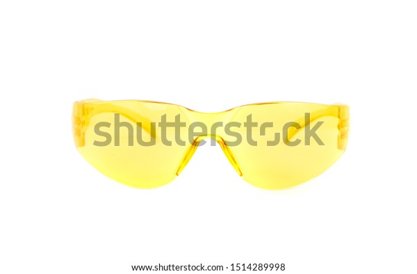 yellow safety goggles