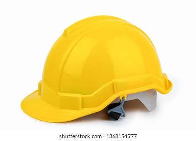 Yellow safety helmet isolate on white background with clipping Path.equipment safe for engineer or technician in work concept. - Shutterstock ID 1368154577