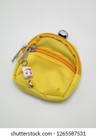 Yellow Small Back Pack Bag Coin Purse