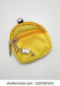 Yellow Small Back Pack Bag Coin Purse