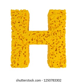 Yellow Sponge Font Set Letters Numbers Stock Photo 1250783302 