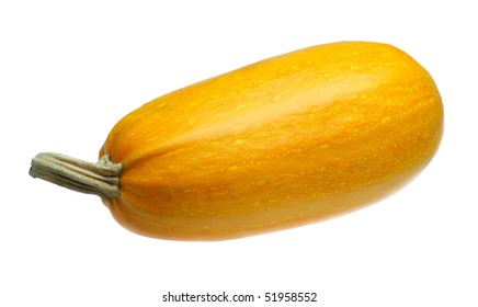 Yellow Squash Isolated On A White Background