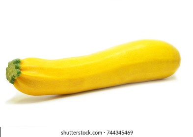 Yellow Squash Isolated On White Background