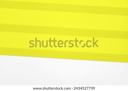 Yellow stairs with white concrete ground, suitable for background or backdrop and product presentation.