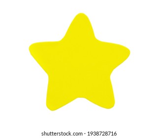 Yellow Star Shape Paper Sticker Label Stock Photo 1938728716 | Shutterstock