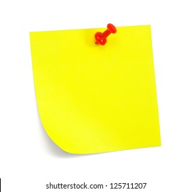 Yellow Sticky Note Shade On White Stock Photo 126494795 | Shutterstock