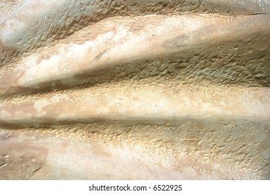 Yellow stone waves and lines as a background.