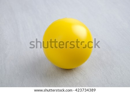 Yellow stressball
