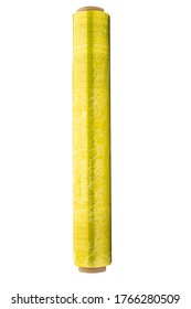 yellow stretch film for packing things and suitcases