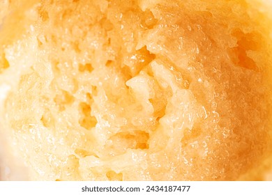 Yellow sugar scrub swatch smear smudge close up. Texture of orange body scrub with salt or sugar. - Powered by Shutterstock