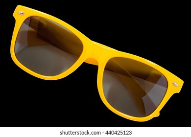 Yellow Sun Glasses Isolated