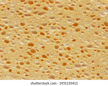Yellow synthetic washing sponge texture swatch