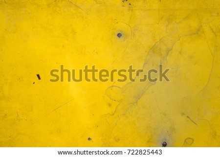 yellow table steel metal rusty texture for background
