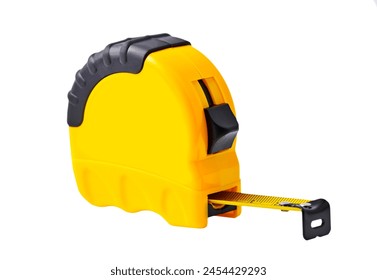 Yellow tape measure, isolated on white background - Powered by Shutterstock