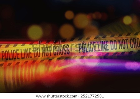 Yellow Tape Showing Text 