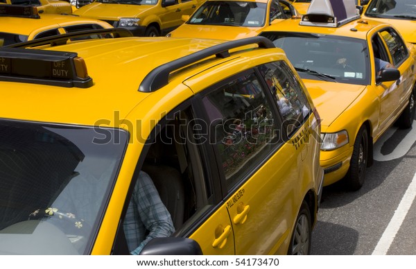 Yellow taxi in New York\
City