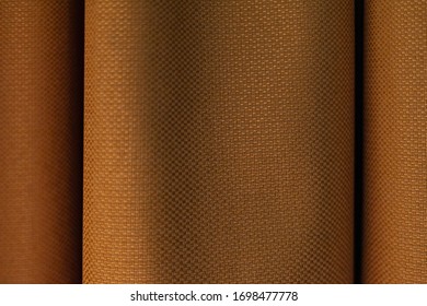Yellow texture sackcloth curtains