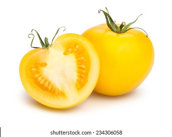 Yellow Tomatoes Isolated