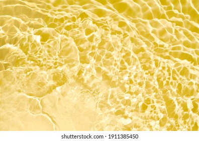 Yellow Toner Cosmetic Cleanser Splash Water Texure Background