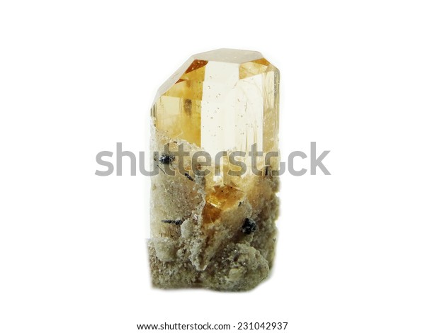 Yellow Topaz Gem Geode Crystals Geological Stock Photo Edit Now