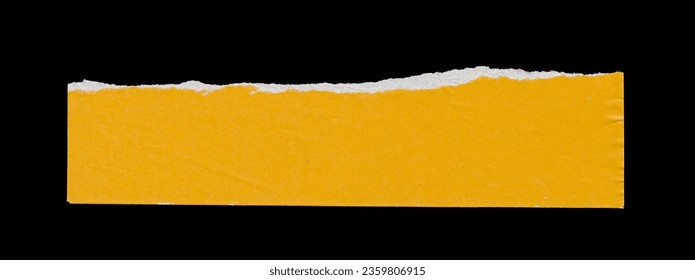 yellow torn paper edge element