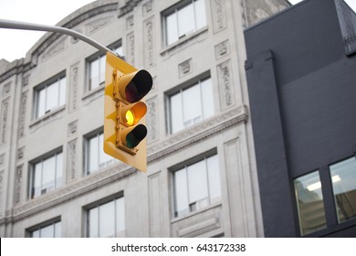 Yellow Traffic Light