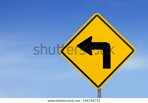 Yellow
traffic sign 