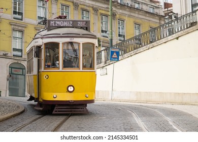 Yellow Tram, In Chiado, Lisbon