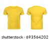 man yellow t shirt