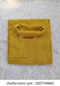 Yellow Turtleneck Shirt For Winter