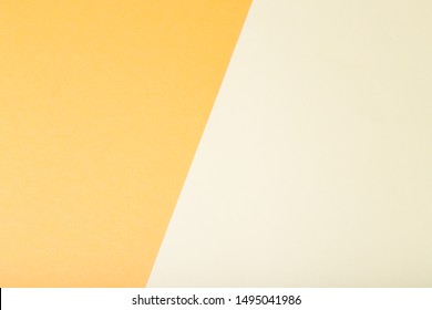 Yellow Two Tone Color Paper Background.