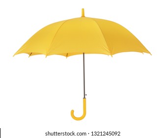 Yellow Umbrella Open