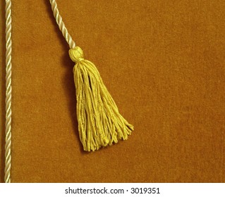 Yellow Velvet Album With A Tassel (bookmark)