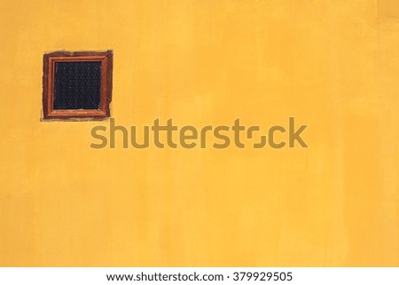 Similar – Image, Stock Photo Splendid yellow wall with metaldings and tender spring grass