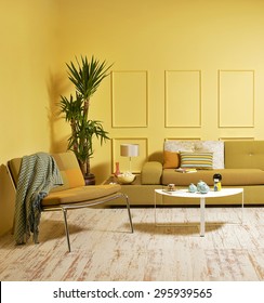 Yellow Wall Modern Interior Style