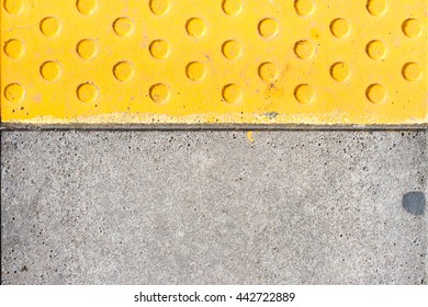 Yellow Warning Tiles On Railway Station Stock Photo 442722889 ...