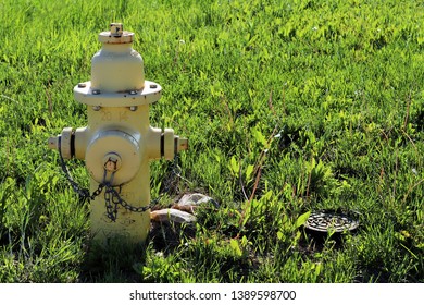 Yellow Water Fire Hydrant Old