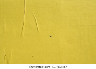 Yellow Weathered Billboard Street Poster Background Texture