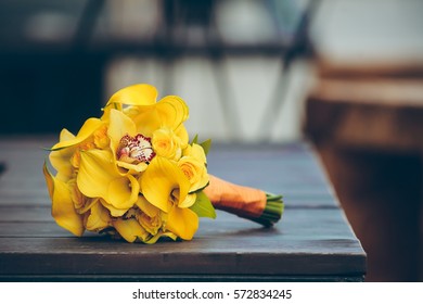 Yellow Wedding Bouquet.