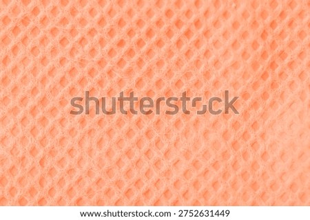 Yellow and White Gingham Plaid Pattern on Non-Woven Fabric Texture