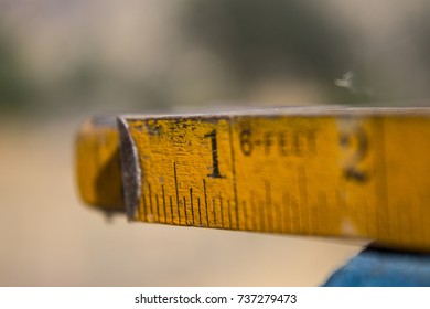 Yellow Wooden Carpentry Ruler