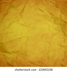 Yellow Wrinkled Paper Texture Background Stock Photo 223092238 ...