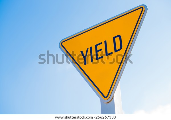 Yellow Yield Surfer Sign Southern California Stock Photo Edit Now