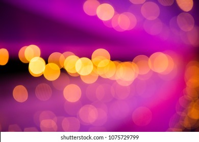 Yellow/Orange Bokeh, Purple/blue Bokeh Background