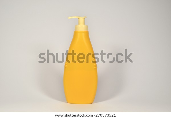Download Yelloworange Color Plastic Unlabeled Container Pump Beauty Fashion Stock Image 270393521 Yellowimages Mockups